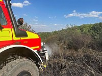 Bild: Brand eines Feldes bei Reinsdrof