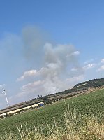Bild: Brand eines Feldes bei Reinsdrof