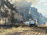 Bild: Brand eines Feldes bei Reinsdrof