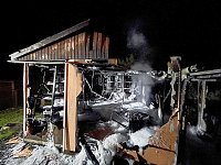 Bild: Gartenlabe in Sondershausen-Bebra ausgebrannt