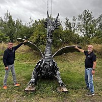 Bild: Drachen-Alarm am Sundh&auml;user Kiesteich
