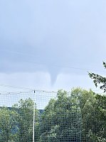 Bild: Trichterwolke &uuml;ber der Hainleite