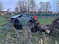 Schwerer Unfall auf der B249 in Rockensußra Bild: Schwerer Unfall auf der B249 in Rockensußra