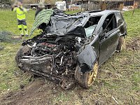 Schwerer Unfall auf der B249 in Rockensußra Bild: Schwerer Unfall auf der B249 in Rockensußra