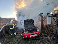 Scheunenbrand heute Morgen in Himmelsberg Bild: Scheunenbrand heute Morgen in Himmelsberg