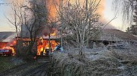 Scheunenbrand heute Morgen in Himmelsberg Bild: Scheunenbrand heute Morgen in Himmelsberg