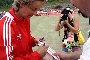 Steffi Nerius auf dem G&ouml;ldner
