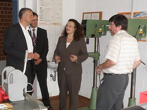 Nahles und Lemme in Artern
