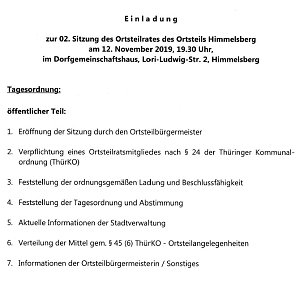 Aus den Beh&ouml;rden