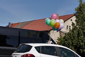 Luftballons mit Segensgr&uuml;&szlig;e