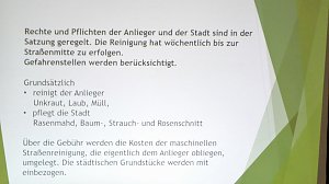 Neue Stra&szlig;enreinigungsgeb&uuml;hr soll kommen