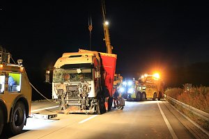 Bergung auf der Autobahn