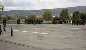 Kommandeurswechsel beim Panzerbataillon 393 "Th&uuml;ringer L&ouml;we" in der Kyffh&auml;user Kaserne Bad Frankenhausen statt....
