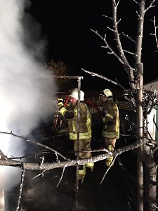 Gartenlaubenbrand in Ro&szlig;leben