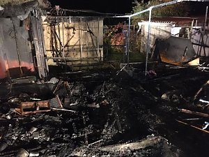 Gartenlaubenbrand in Ro&szlig;leben
