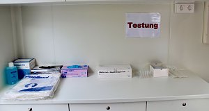 Im Innern des Test-Mobils
