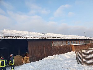 Scheunendach drohte einzubrechen