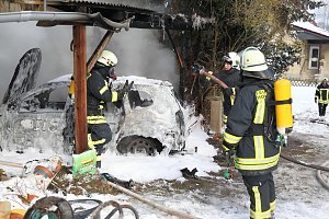 Autobrand in Niederspier
