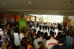 An der Lessing-Schule wurde gestern die dritte Runde des "Tags in der Praxis" mit einer Berufsmesse eingel&auml;utett