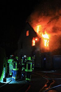 Wohnhaus in Oberspier ausgebrannt