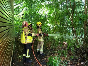 Fahrlässige Brandstiftung auf dem Possen