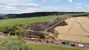 Feldbrand im Kyffh&auml;userkreis