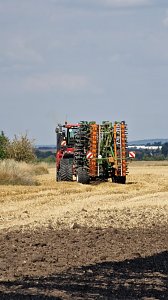 Brand eines Stoppelfeldes bei Bretleben