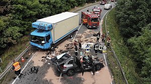Unfall auf der Bundesstra&szlig;e 249 nahe Sondershausen