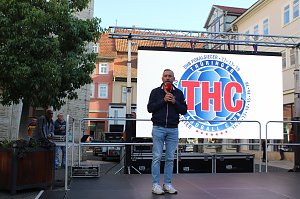 Vorstellung des neuen THC-Teams gestern auf dem Langensalzaer Neumarkt