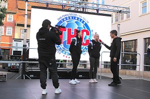 Vorstellung des neuen THC-Teams gestern auf dem Langensalzaer Neumarkt