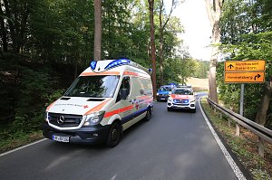 Unfall auf der L1033 zwischen Toba und Dietenborn