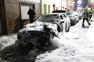 Fahrzeug in Bad Frankenhausen brannte
