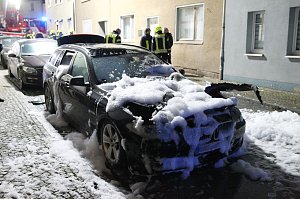 Fahrzeug in Bad Frankenhausen brannte