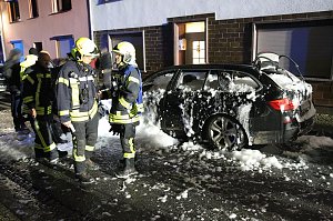 Fahrzeug in Bad Frankenhausen brannte