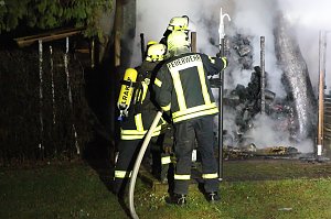 Schuppenbrand heute Morgen