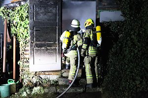 Schuppenbrand heute Morgen
