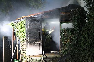 Schuppenbrand heute Morgen