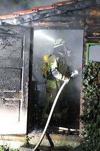 Schuppenbrand heute Morgen