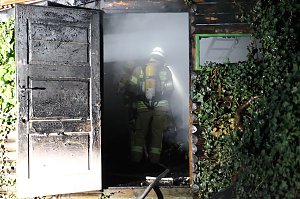 Schuppenbrand heute Morgen