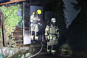 Schuppenbrand heute Morgen