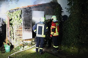 Schuppenbrand heute Morgen