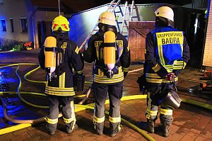 N&auml;chtlicher Brand in Bendeleben