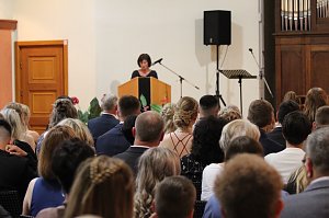Feierstunde zum erfolgreich abgeschlossen Abi Plus des Beruflichen Gymnasium Sondershausen in Carl-Schr&ouml;der-Saal