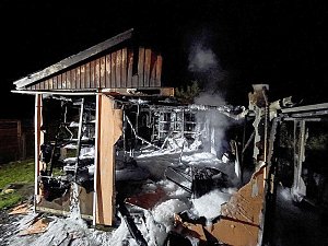 Gartenlabe in Sondershausen-Bebra ausgebrannt