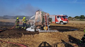 Brand gestern bei Esperstedt