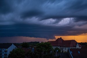 Gewitter gestern Abend &uuml;ber Th&uuml;ringen