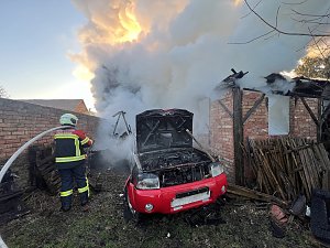 Scheunenbrand heute Morgen in Himmelsberg