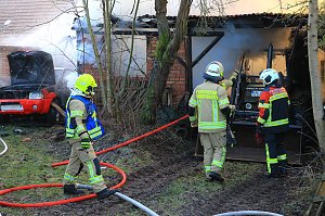 Scheunenbrand heute Morgen in Himmelsberg