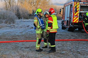 Scheunenbrand heute Morgen in Himmelsberg