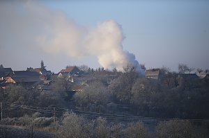 Scheunenbrand heute Morgen in Himmelsberg